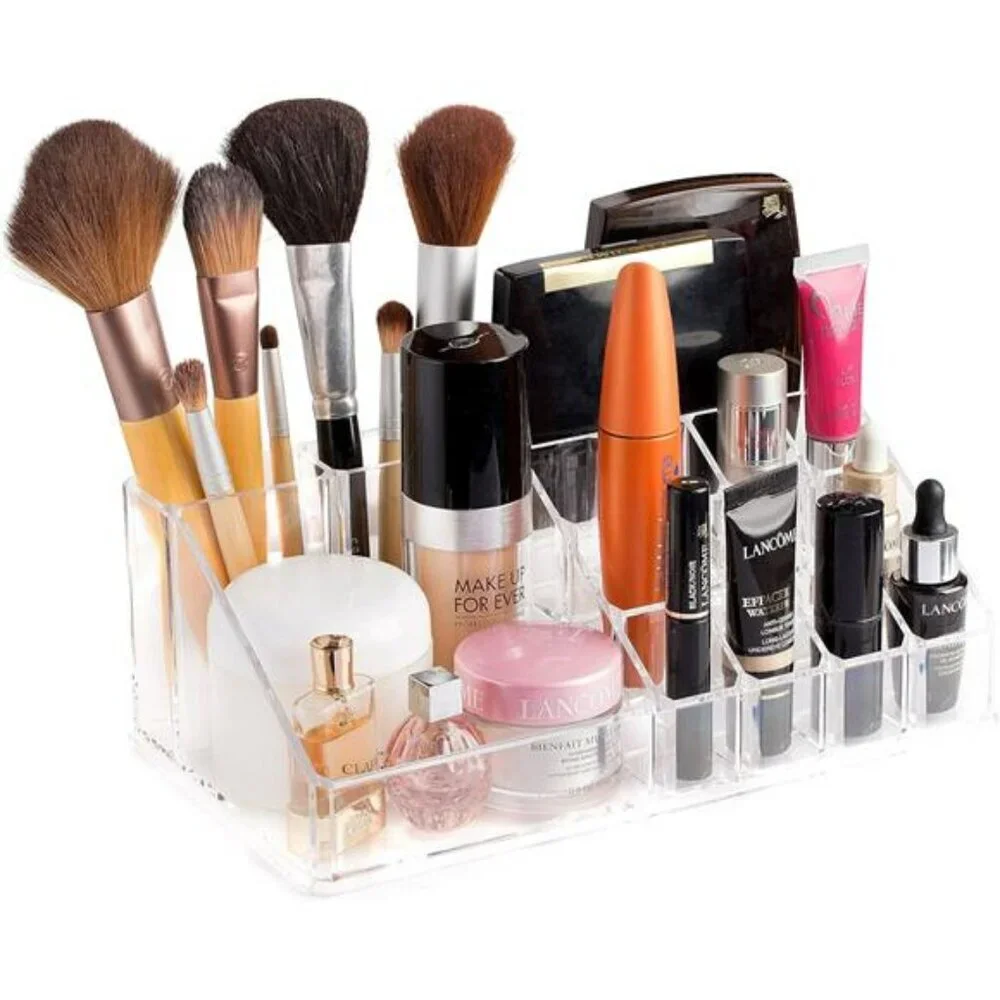 Masirs Clear Makeup Organizer Vanity Storage with Drawers Cosmetic Holder